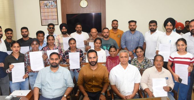 Meet Hayer hands over appointment letters to 23 coaches